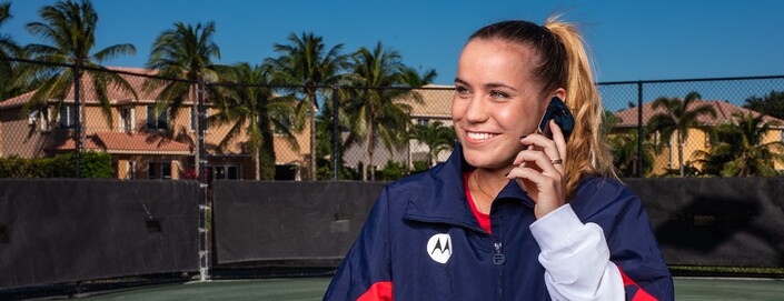 Czytaj więcej: Motorola i wschodząca gwiazda WTA Sofia Kenin ogłosiły strategiczne partnerstwo